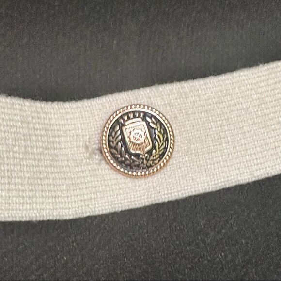 Philosophy Chic Padded shoulder Novelty Button Pocket Cardigan M - Picture 6 of 10